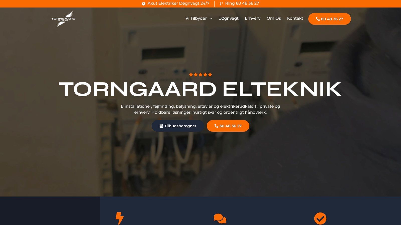 Elektrikerfirma med fokus på elinstallationer og renovering.